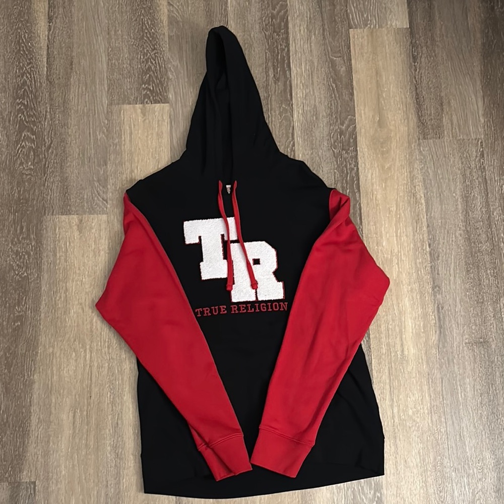 True Religion Black and Red Hoodie